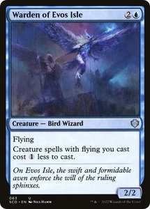 Warden of Evos Isle - Starter Commander Decks (SCD) #63 - Uncommon Magic: The Gathering Trading Card