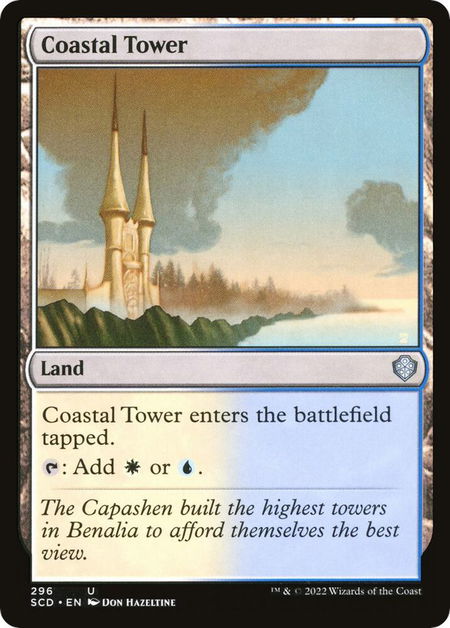 Coastal Tower - Starter Commander Decks Magic: The Gathering trading card