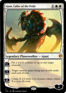 Ajani, Caller of the Pride - Starter Commander Decks (SCD) #6 - Mythic Rare Magic: The Gathering Trading Card