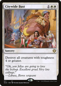 Citywide Bust - Starter Commander Decks (SCD) #11 - Rare Magic: The Gathering Trading Card
