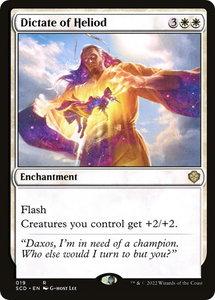 Dictate of Heliod - Starter Commander Decks (SCD) #19 - Rare Magic: The Gathering Trading Card