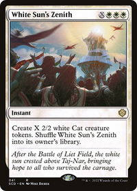 White Sun's Zenith - Starter Commander Decks (SCD) #41 - Rare Magic: The Gathering Trading Card