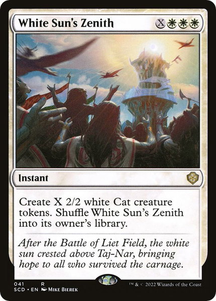 White Sun's Zenith trading card from Starter Commander Decks White Sun's Zenith - Starter Commander Decks Magic: The Gathering trading card