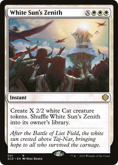 White Sun's Zenith - Starter Commander Decks Magic: The Gathering trading card