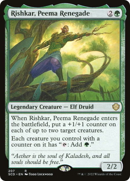 Rishkar, Peema Renegade - Starter Commander Decks Magic: The Gathering trading card