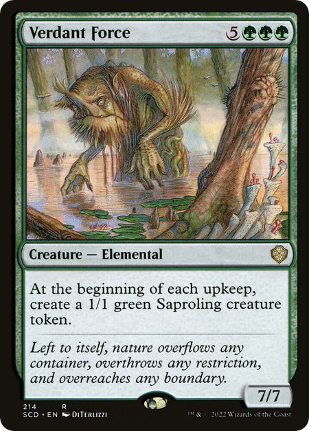 Verdant Force - Starter Commander Decks Magic: The Gathering trading card