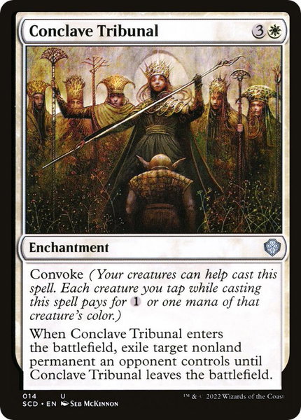 Conclave Tribunal trading card from Starter Commander Decks Conclave Tribunal - Starter Commander Decks Magic: The Gathering trading card