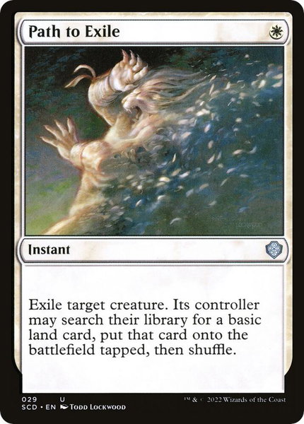 Path to Exile trading card from Starter Commander Decks Path to Exile - Starter Commander Decks Magic: The Gathering trading card