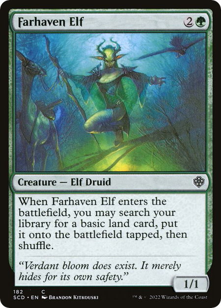 Farhaven Elf - Starter Commander Decks Magic: The Gathering trading card