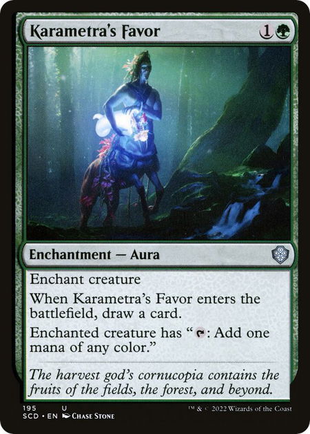 Karametra's Favor - Starter Commander Decks Magic: The Gathering trading card