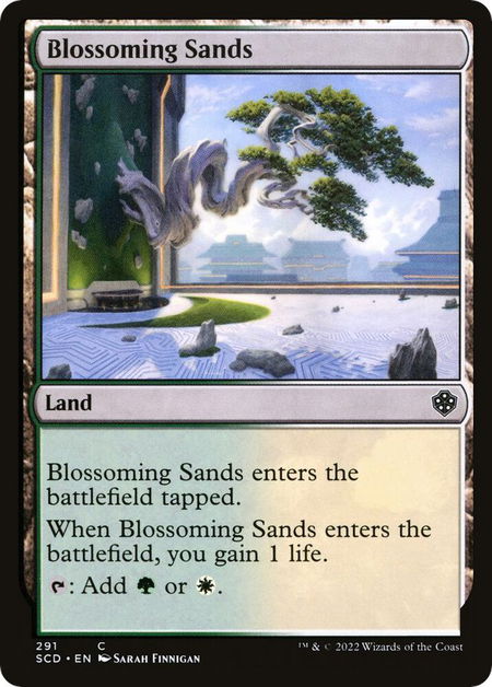 Blossoming Sands - Starter Commander Decks Magic: The Gathering trading card