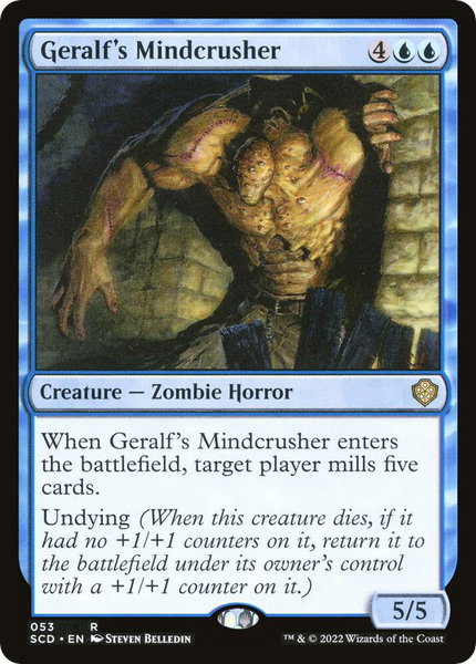 Geralf's Mindcrusher trading card from Starter Commander Decks Geralf's Mindcrusher - Starter Commander Decks Magic: The Gathering trading card
