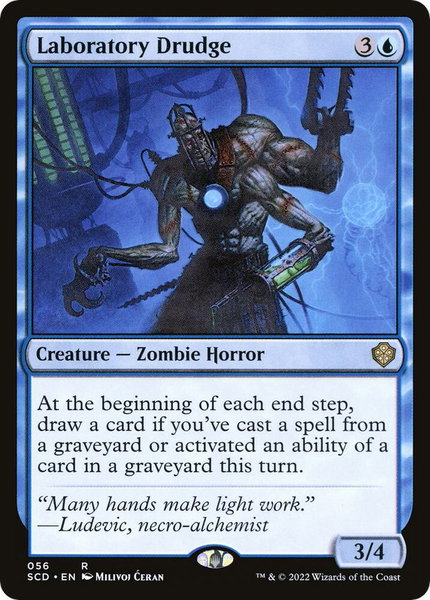 Laboratory Drudge trading card from Starter Commander Decks Laboratory Drudge - Starter Commander Decks Magic: The Gathering trading card