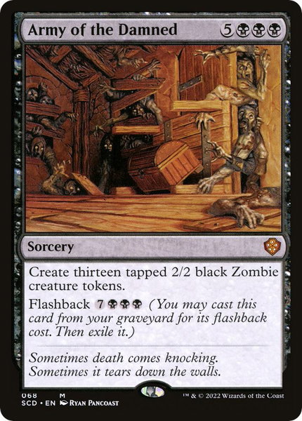 Army of the Damned trading card from Starter Commander Decks Army of the Damned - Starter Commander Decks Magic: The Gathering trading card