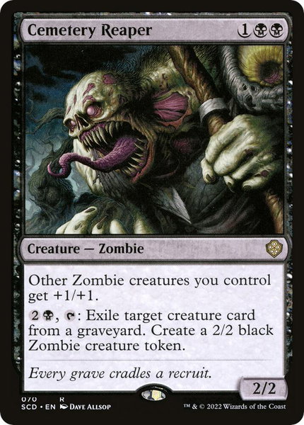 Cemetery Reaper trading card from Starter Commander Decks Cemetery Reaper - Starter Commander Decks Magic: The Gathering trading card