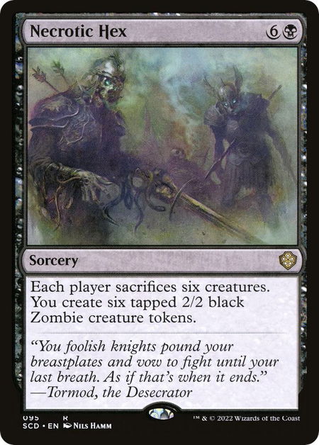 Necrotic Hex - Starter Commander Decks Magic: The Gathering trading card
