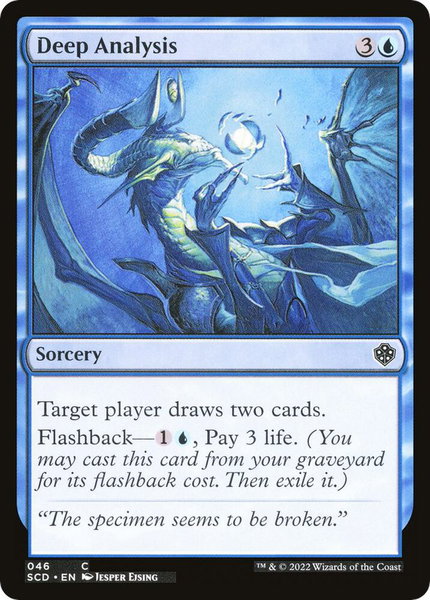 Deep Analysis trading card from Starter Commander Decks Deep Analysis - Starter Commander Decks Magic: The Gathering trading card