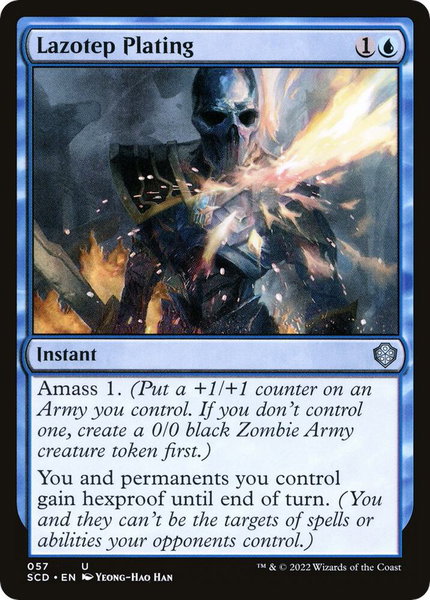Lazotep Plating trading card from Starter Commander Decks Lazotep Plating - Starter Commander Decks Magic: The Gathering trading card