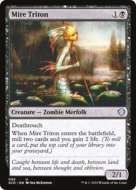 Mire Triton - Starter Commander Decks Magic: The Gathering trading card