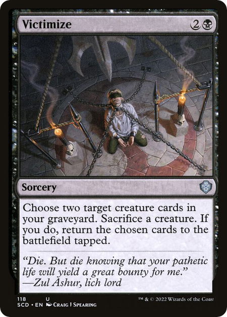 Victimize - Starter Commander Decks Magic: The Gathering trading card