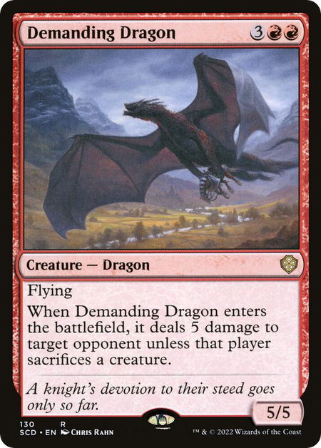 Demanding Dragon - Starter Commander Decks Magic: The Gathering trading card