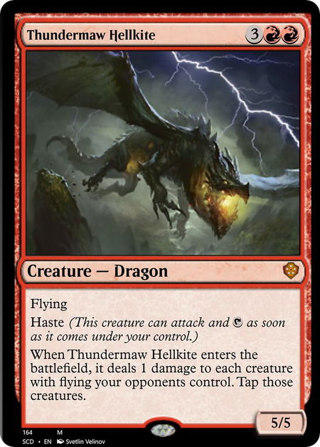 Thundermaw Hellkite - Starter Commander Decks Magic: The Gathering trading card