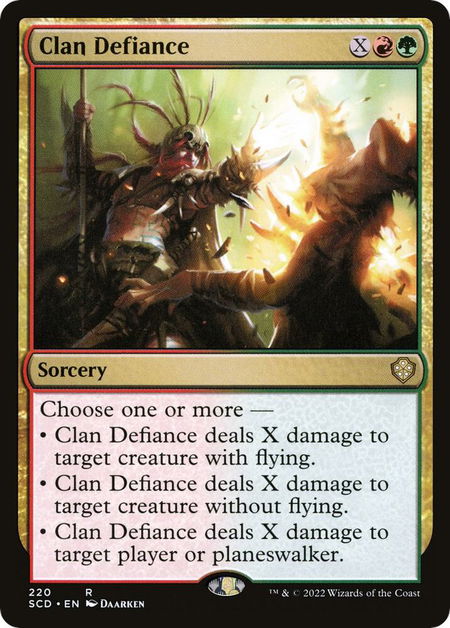 Clan Defiance - Starter Commander Decks Magic: The Gathering trading card