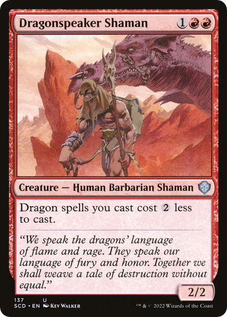 Dragonspeaker Shaman - Starter Commander Decks Magic: The Gathering trading card