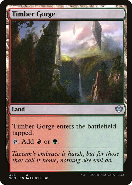 Timber Gorge - Starter Commander Decks Magic: The Gathering trading card