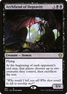 Archfiend of Depravity - Starter Commander Decks (SCD) #67 - Rare Magic: The Gathering Trading Card