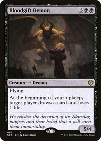 Bloodgift Demon - Starter Commander Decks (SCD) #69 - Rare Magic: The Gathering Trading Card
