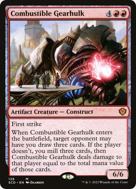 Combustible Gearhulk - Starter Commander Decks Magic: The Gathering trading card