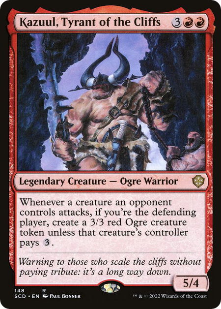 Kazuul, Tyrant of the Cliffs - Starter Commander Decks Magic: The Gathering trading card