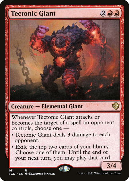 Tectonic Giant - Starter Commander Decks Magic: The Gathering trading card