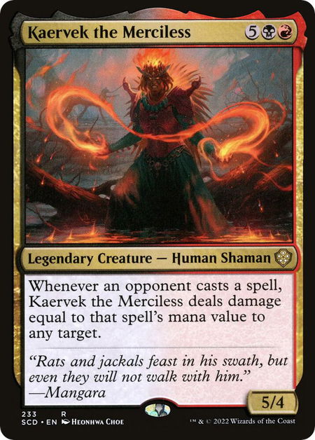 Kaervek the Merciless - Starter Commander Decks Magic: The Gathering trading card