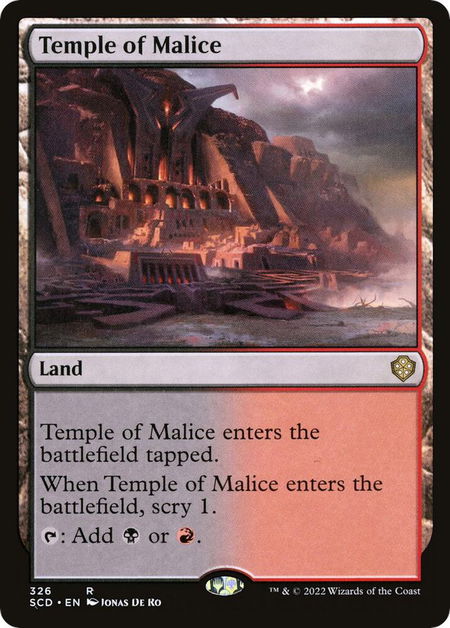 Temple of Malice - Starter Commander Decks Magic: The Gathering trading card