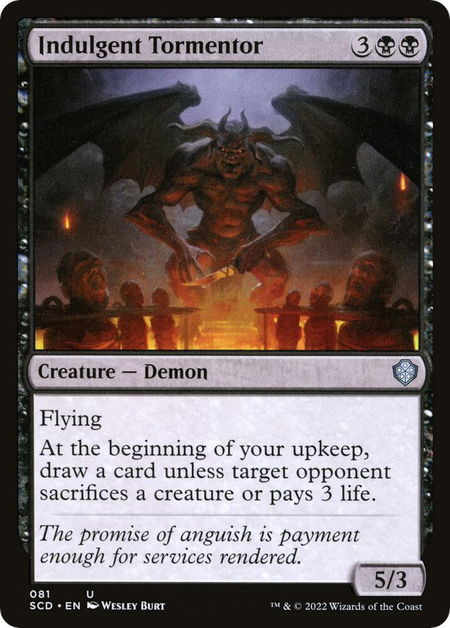 Indulgent Tormentor - Starter Commander Decks Magic: The Gathering trading card