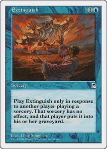 Extinguish - Portal Three Kingdoms (PTK) #43 - Common Magic: The Gathering Trading Card