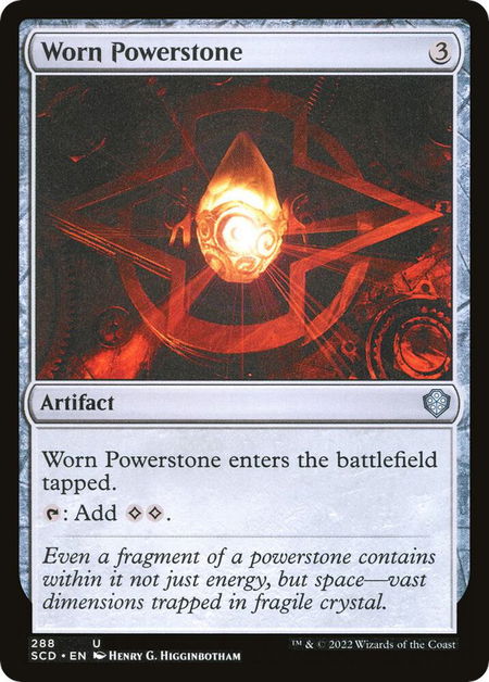 Worn Powerstone - Starter Commander Decks Magic: The Gathering trading card