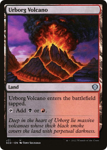 Urborg Volcano - Starter Commander Decks Magic: The Gathering trading card