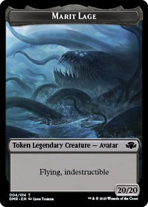 Marit Lage Token - Dominaria Remastered (DMR) #4 - Token Magic: The Gathering Trading Card