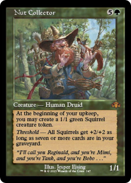 Nut Collector (Retro Frame) - Dominaria Remastered Magic: The Gathering trading card