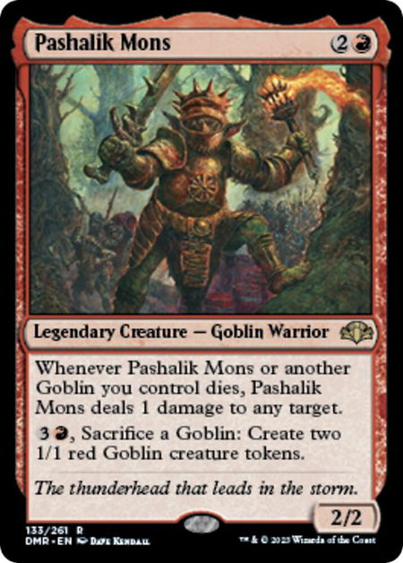 Pashalik Mons - Dominaria Remastered Magic: The Gathering trading card