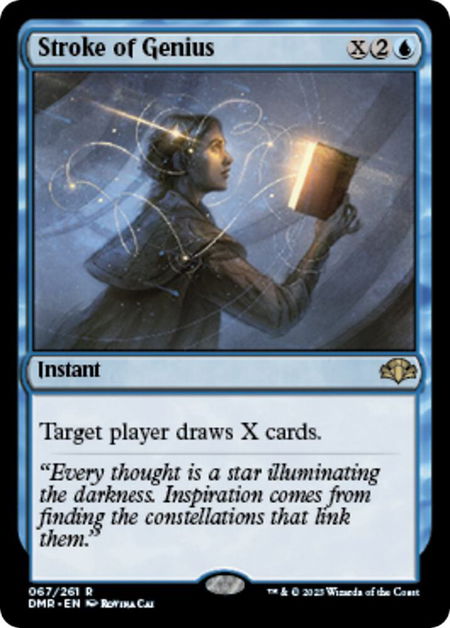Stroke of Genius - Dominaria Remastered Magic: The Gathering trading card