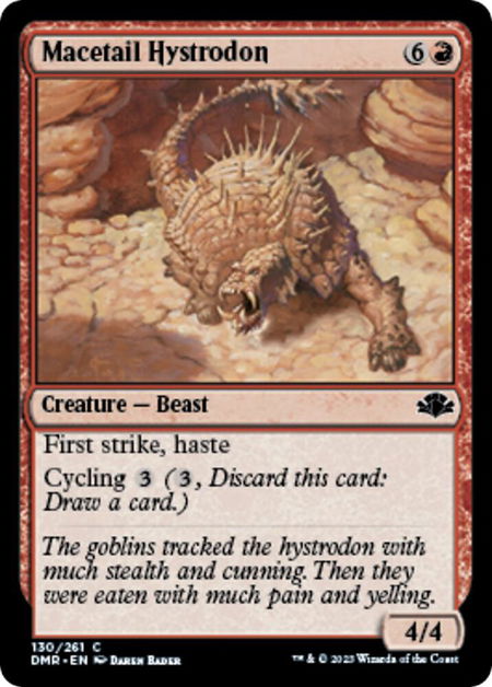 Macetail Hystrodon - Dominaria Remastered Magic: The Gathering trading card