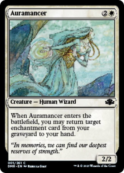 Auramancer - Dominaria Remastered Magic: The Gathering trading card