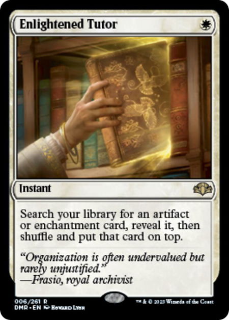 Enlightened Tutor - Dominaria Remastered Magic: The Gathering trading card