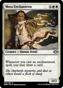 Mesa Enchantress - Dominaria Remastered (DMR) #14 - Uncommon Magic: The Gathering Trading Card