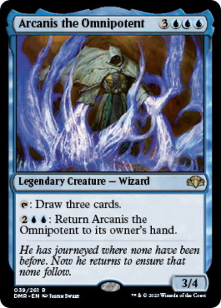 Arcanis the Omnipotent - Dominaria Remastered Magic: The Gathering trading card