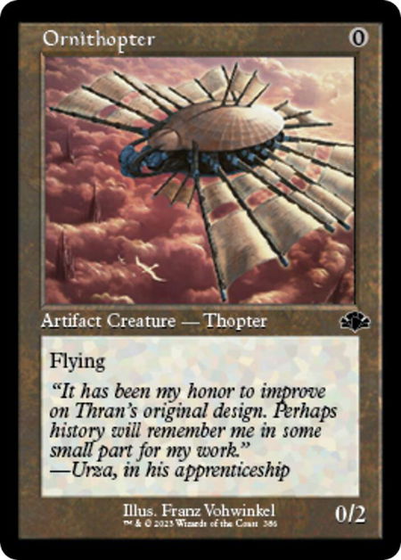 Ornithopter (Retro Frame) - Dominaria Remastered Magic: The Gathering trading card